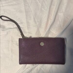 Anne Klein Burgundy Wristlet Wallet
